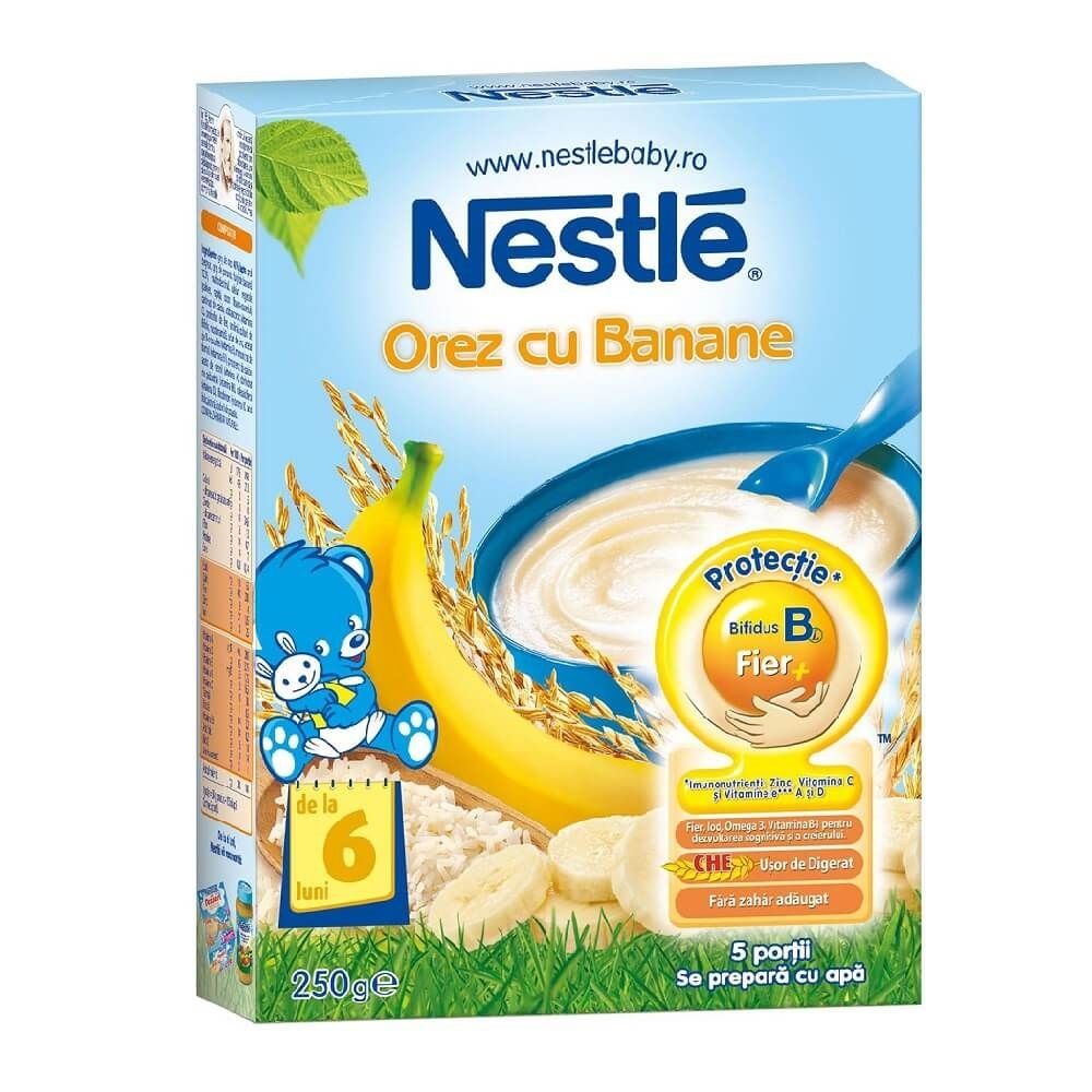 Cereale Nestle Orez cu banane, 250g