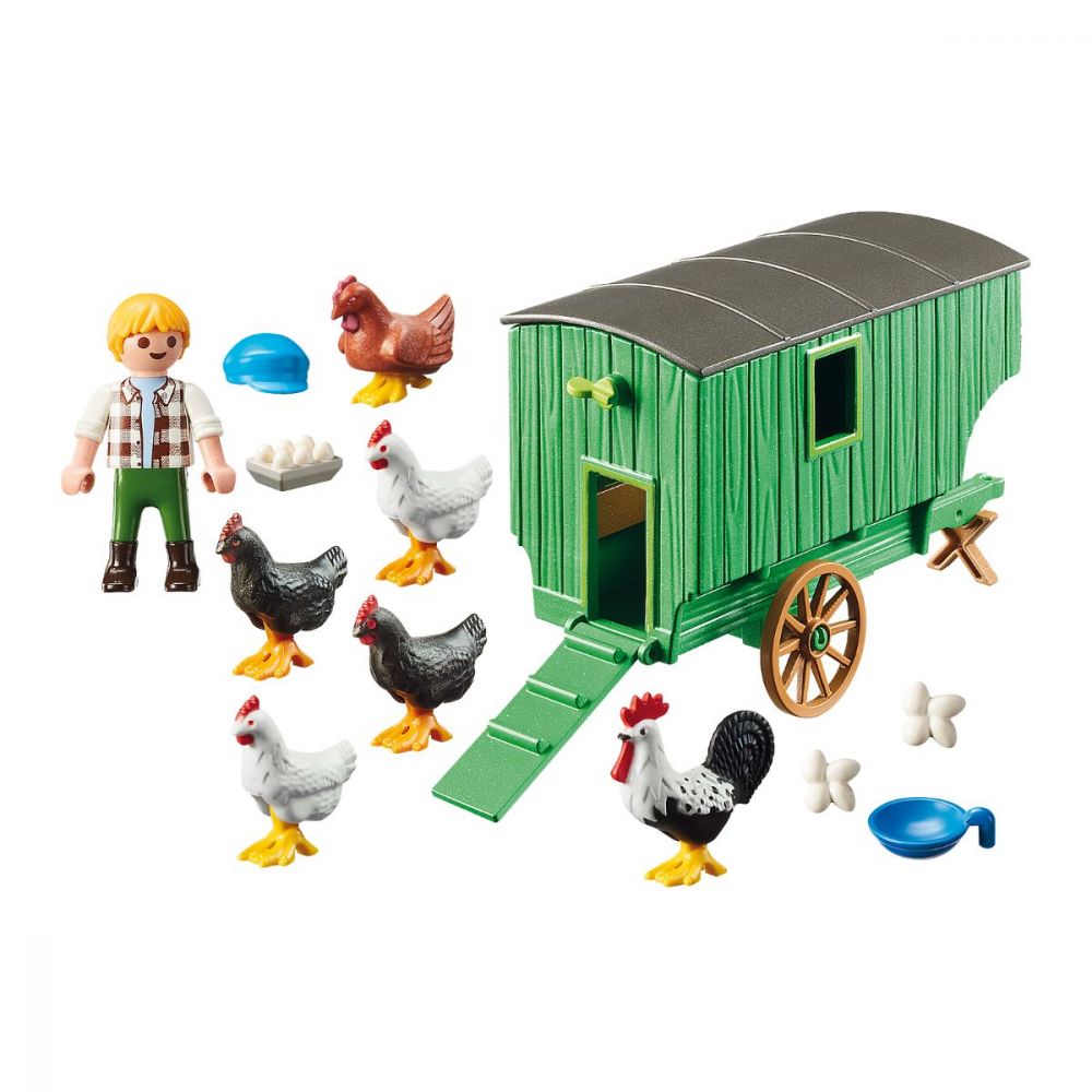 Set Playmobil Country Farm Fun - Cotet cu gaini