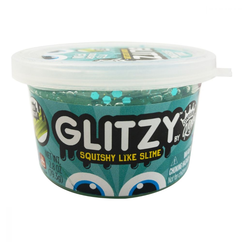 Gelatina Compound Kings - Glitzy Slime, Teal, 80 g