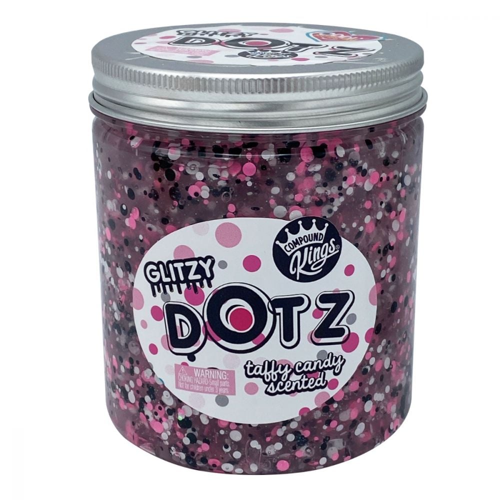Gelatina Compound Kings - Glitzy Dotz Slime, Taffy Candy, 425 g