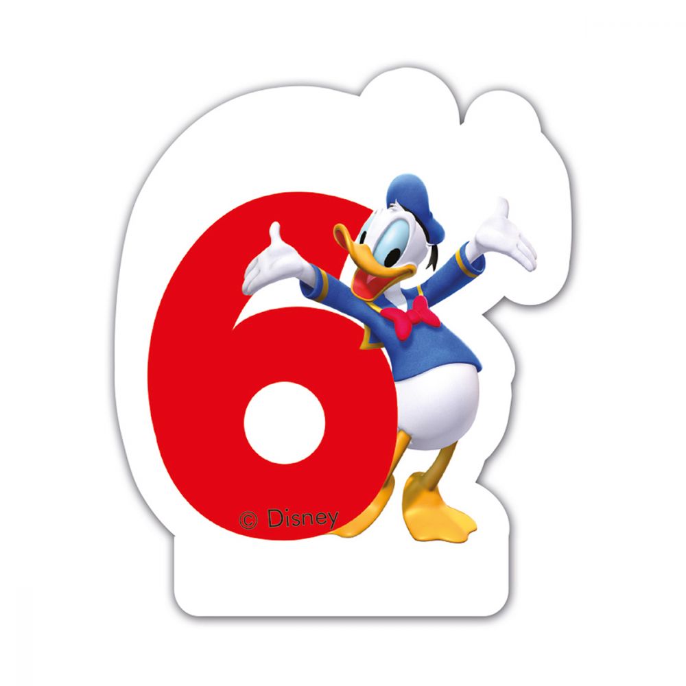 Clubul lui Mickey Mouse - Lumanare pentru tort cifra 6