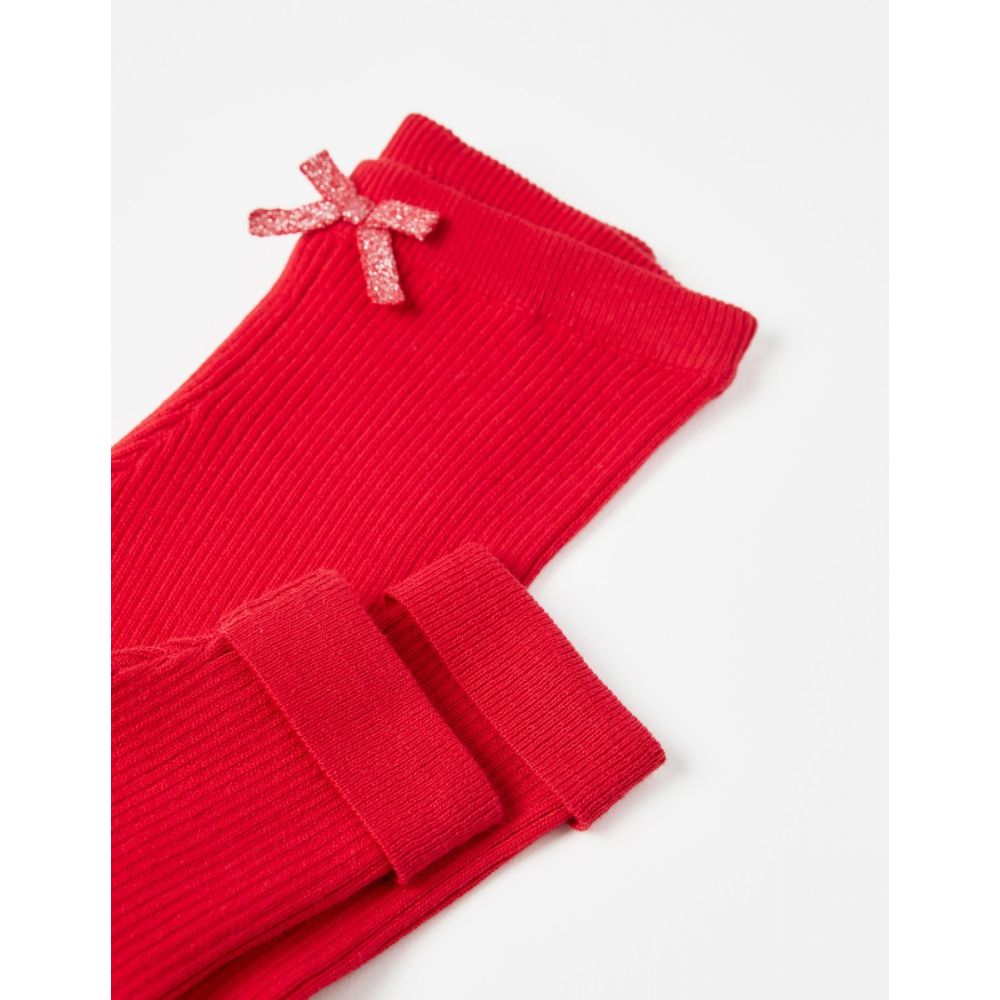 Colanti tricotati cu talie elastica pentru bebelusi, Zippy, Rosu