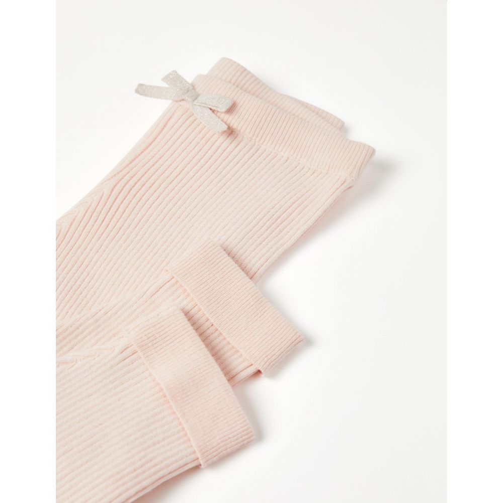 Colanti tricotati cu talie elastica pentru bebelusi, Zippy, Roz