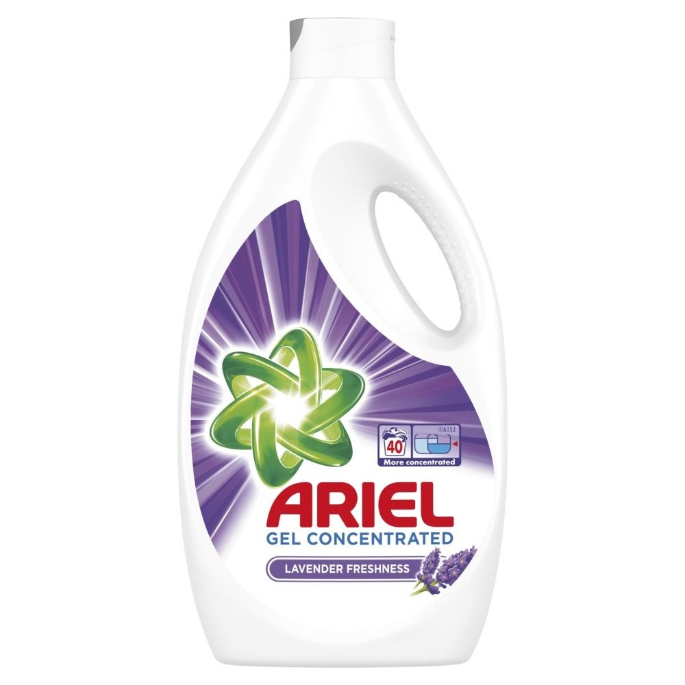 Detergent Ariel Lichid Lavanda 40 Spalari, Gel 2.2 l