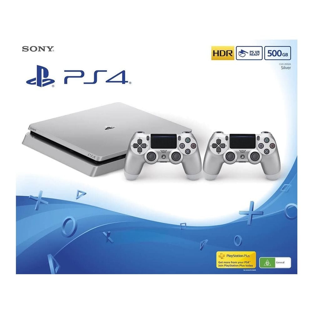 Consola Sony PlayStation 4 Slim, 500GB Silver + Extra Controller