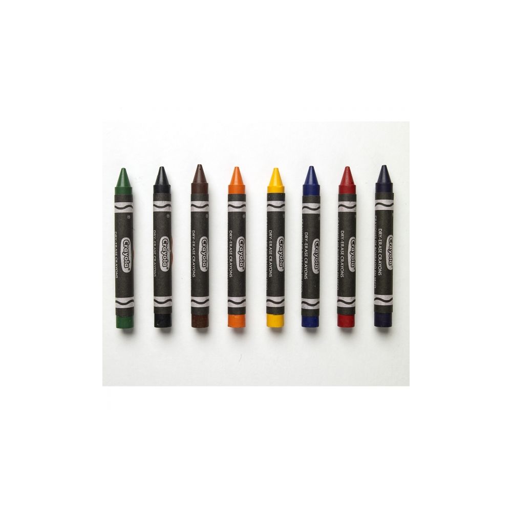 Crayola - Creioane Lavabile pentru Tabla (8 buc)