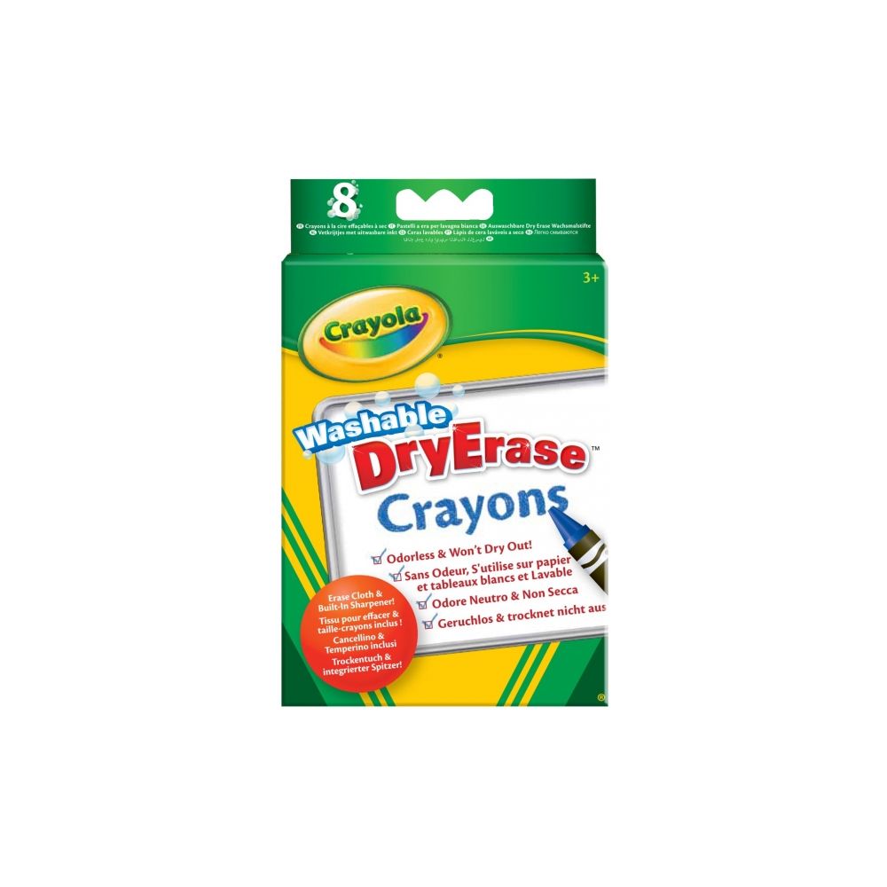 Crayola - Creioane Lavabile pentru Tabla (8 buc)