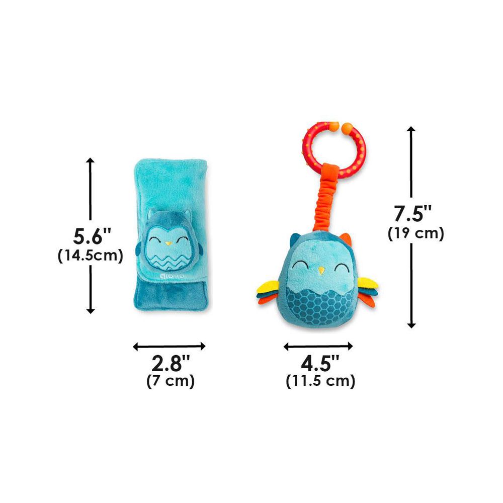 Protectii centuri Diono Soft Wraps, Bufnita