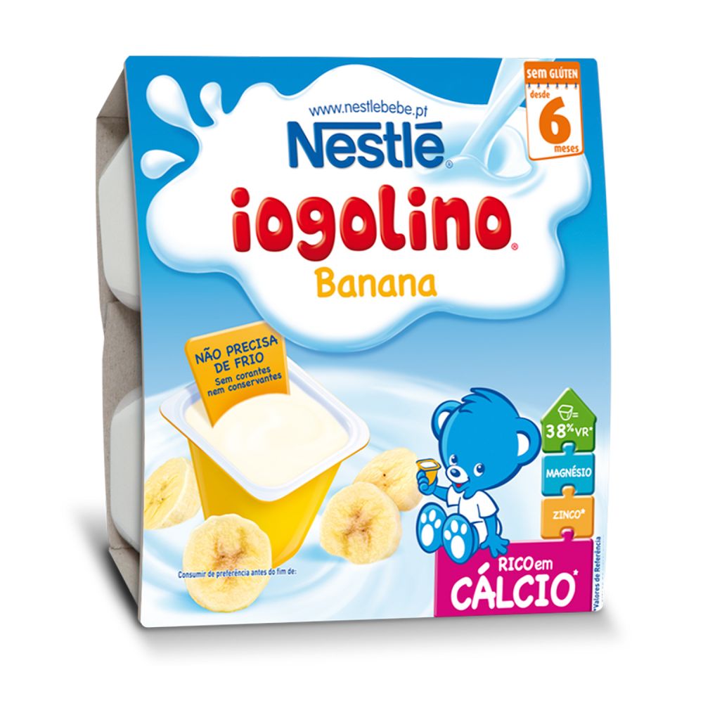 Desert Nestle Baby Iogolino - Cereale si banane, 4 x 100g