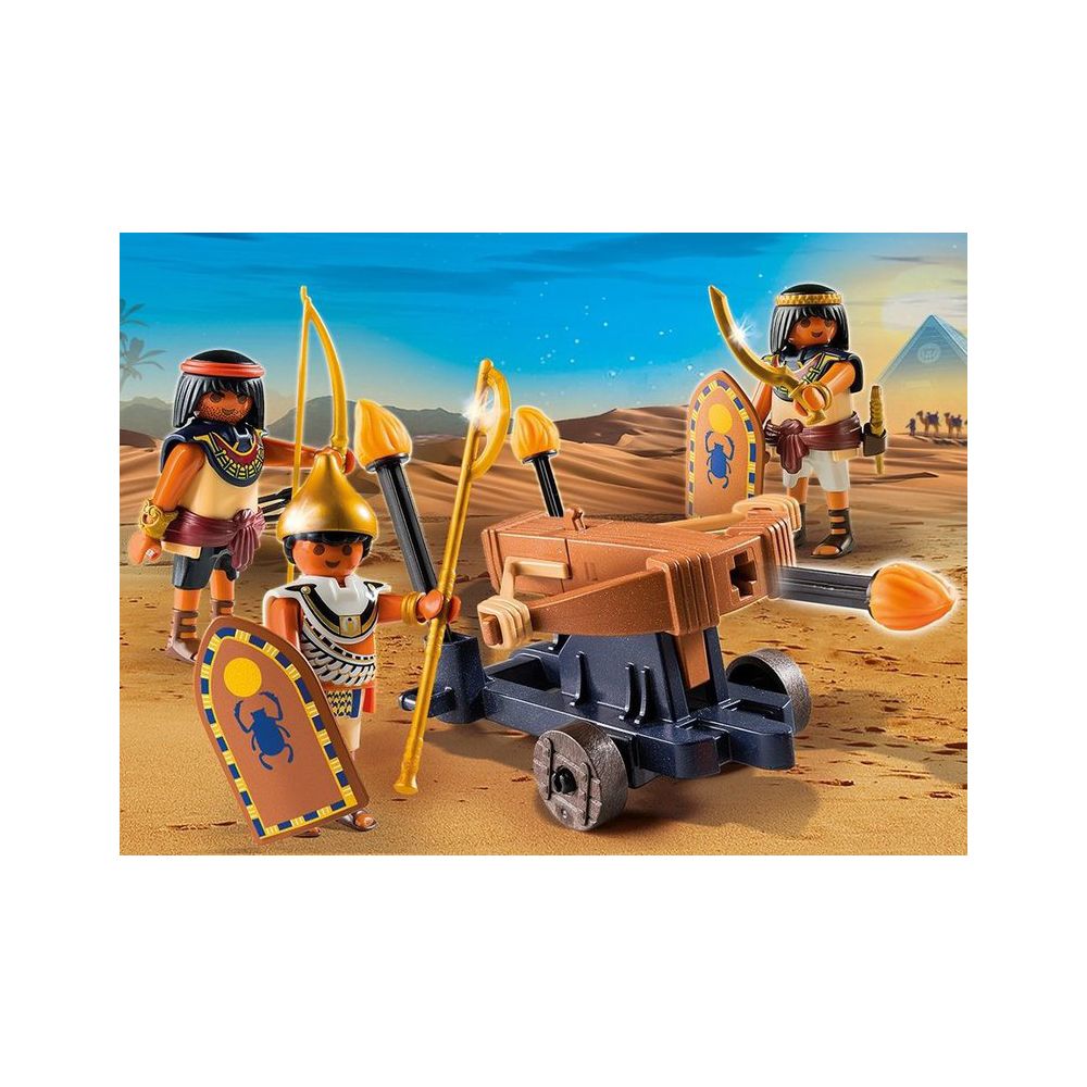 Set figurine Playmobil History - Soldati Egipteni cu balista