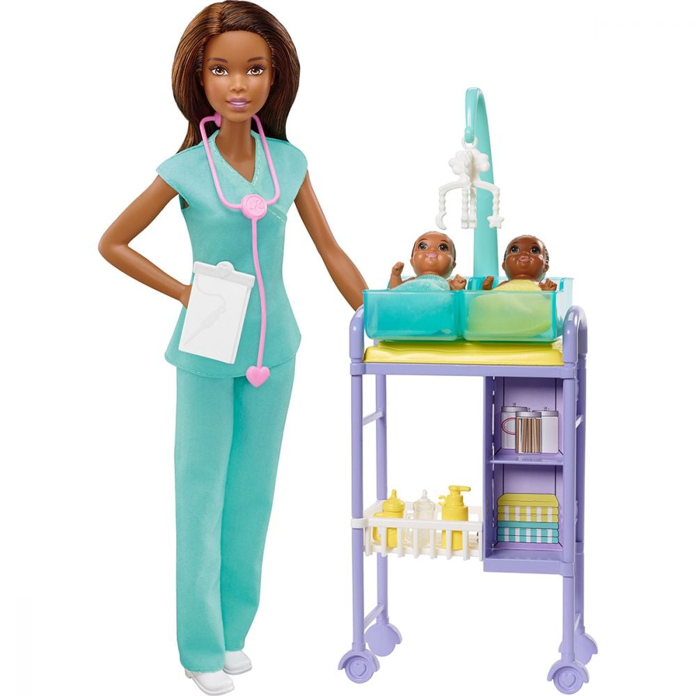 Set de joaca Barbie, Doctor pediatru, GKH24