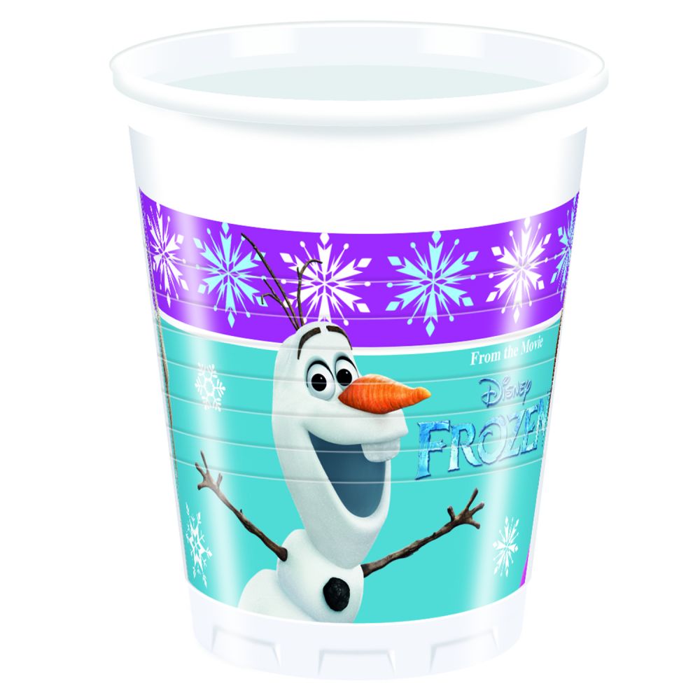 Disney Frozen - Set 8 pahare din plastic, 200 ml