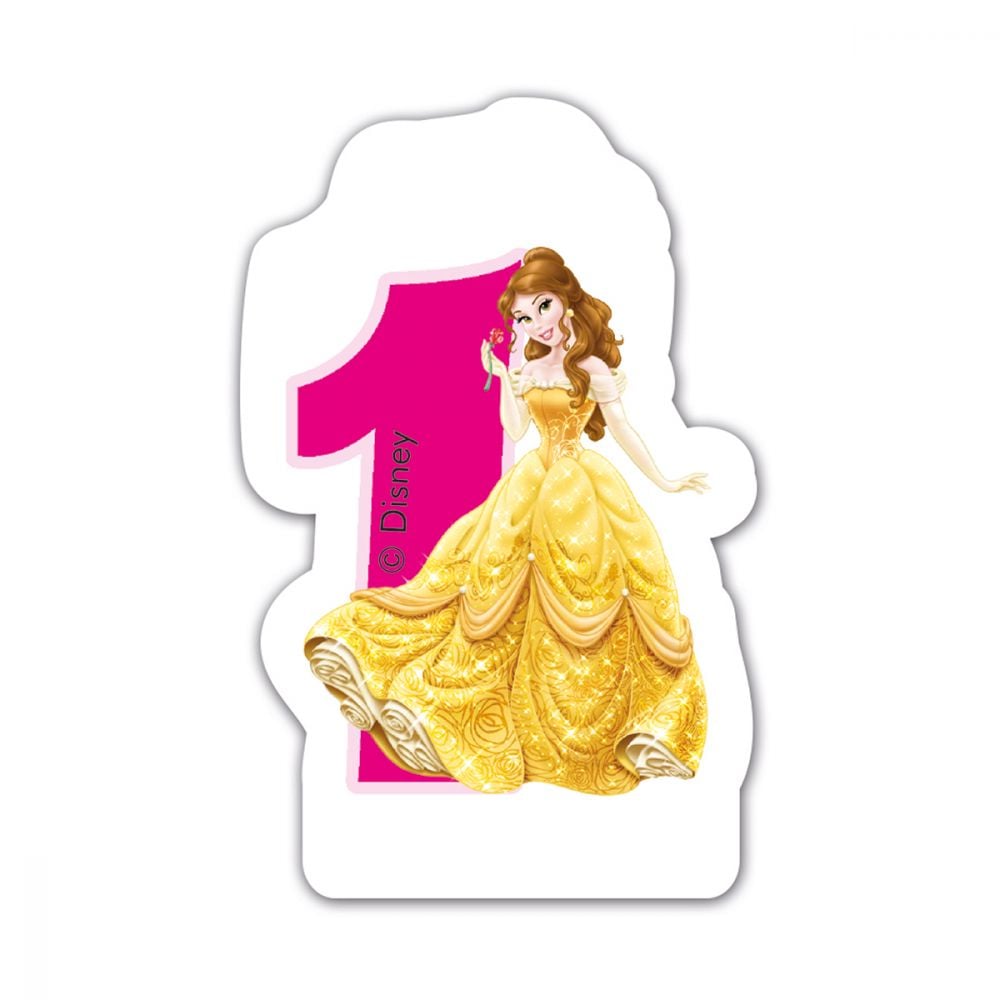 Disney Princess - Lumanare pentru tort cifra 1