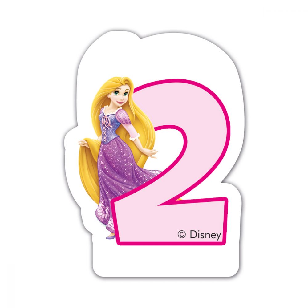 Disney Princess - Lumanare pentru tort cifra 2