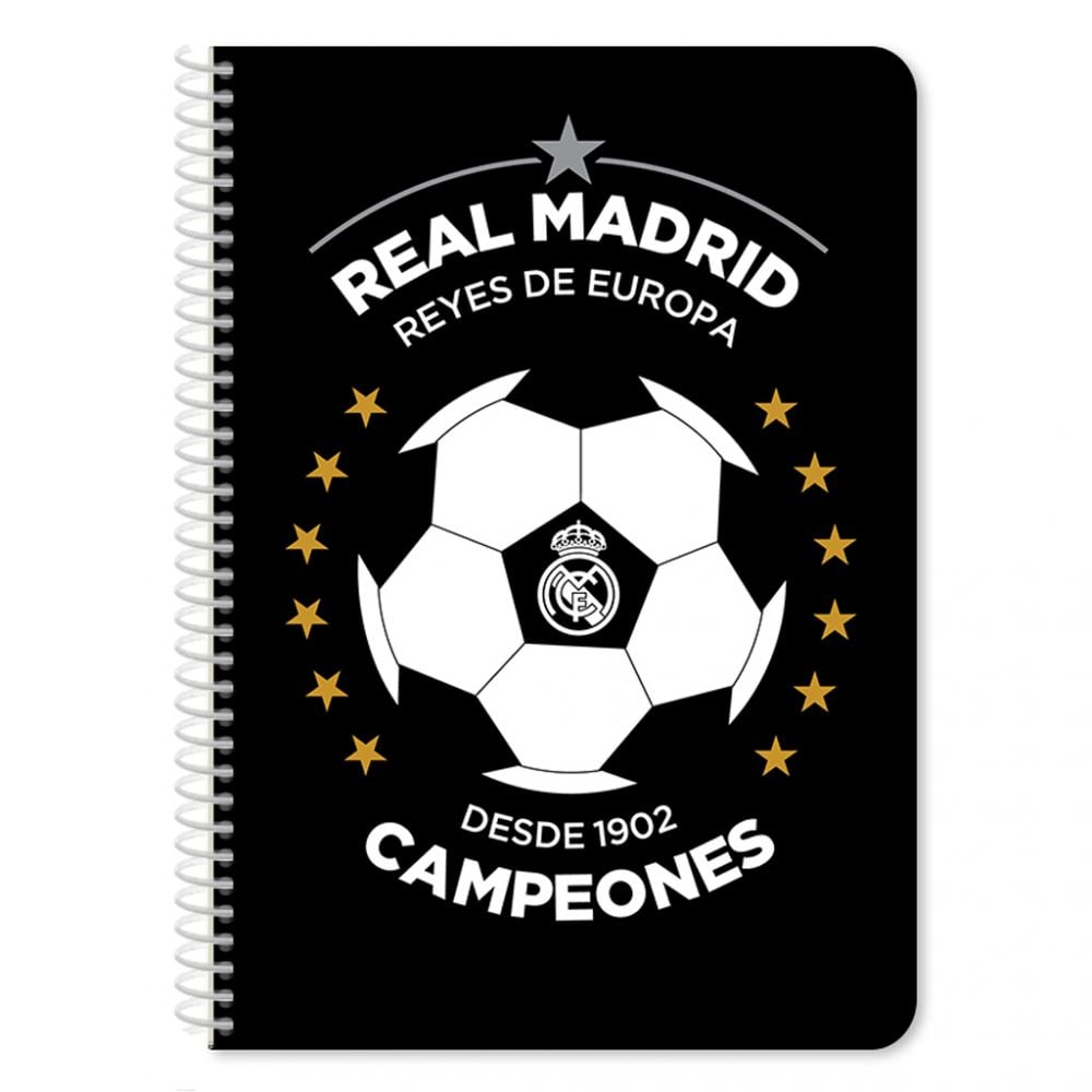 Caiet diactando cu spirala Real Madrid, 60 file, 17 x 25 cm