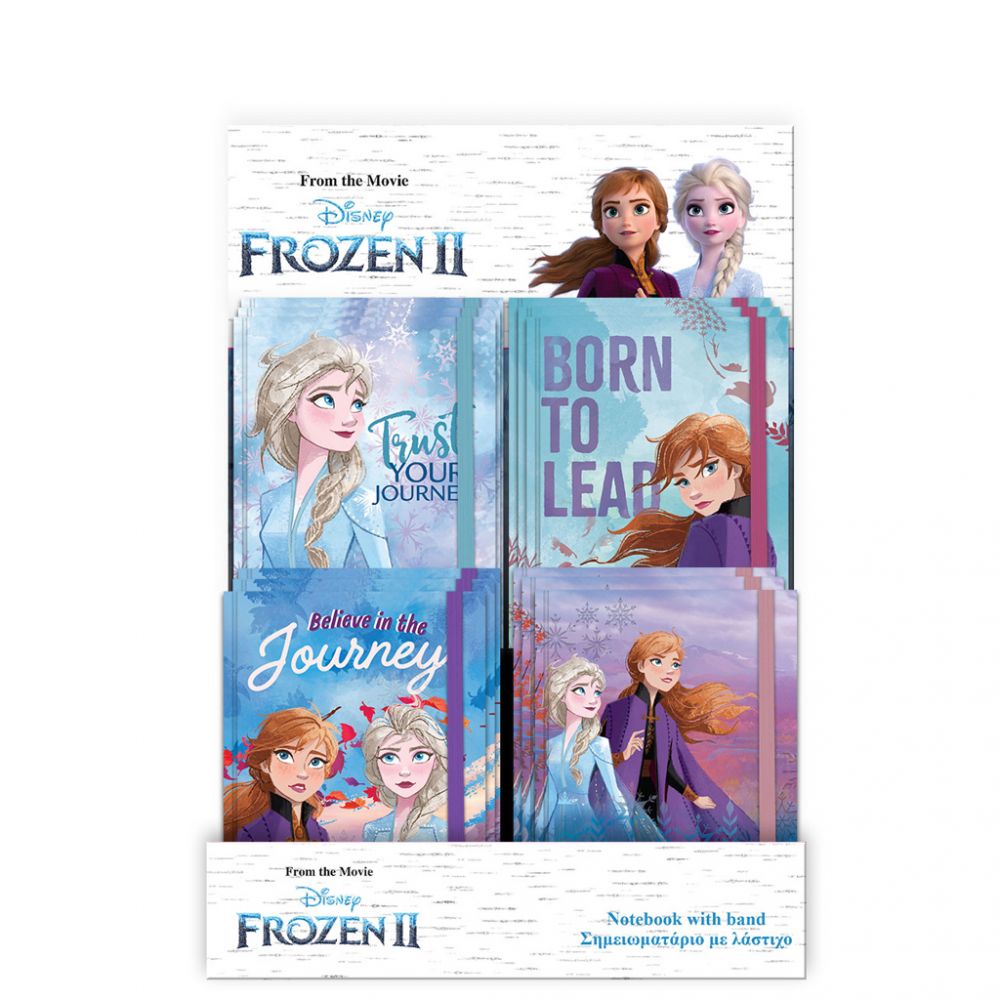 Carnetel cu elastic Disney Frozen 2, 10 x 13 cm