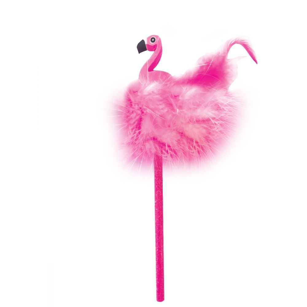 Creion cu guma de sters The Littles, Flamingo