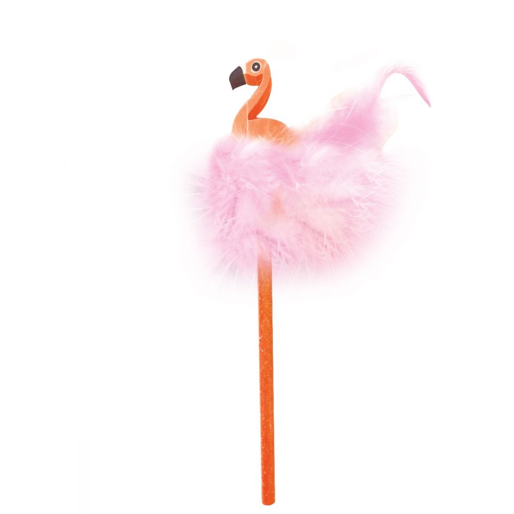 Creion cu guma de sters The Littles, Flamingo