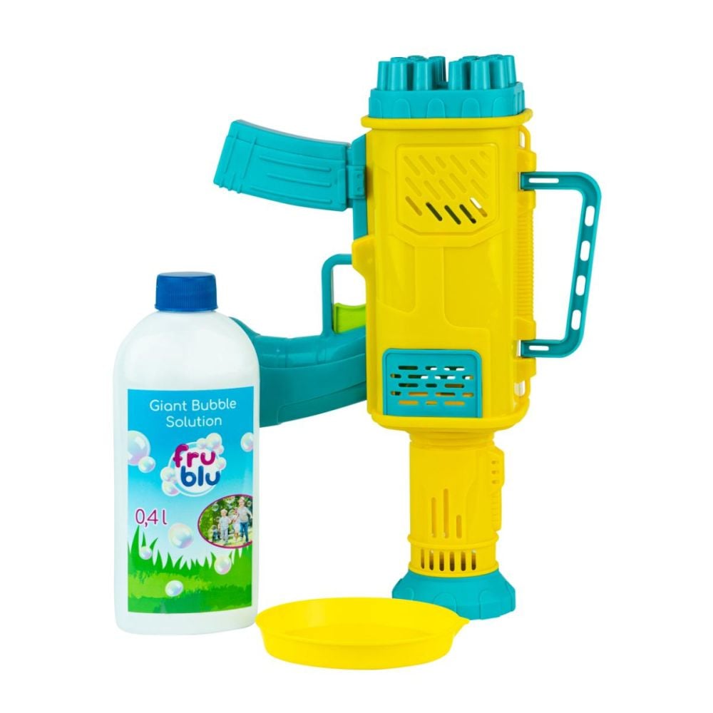 Pistol de facut baloane cu 24 de orificii si solutie, Fru Blu, 0.4 l
