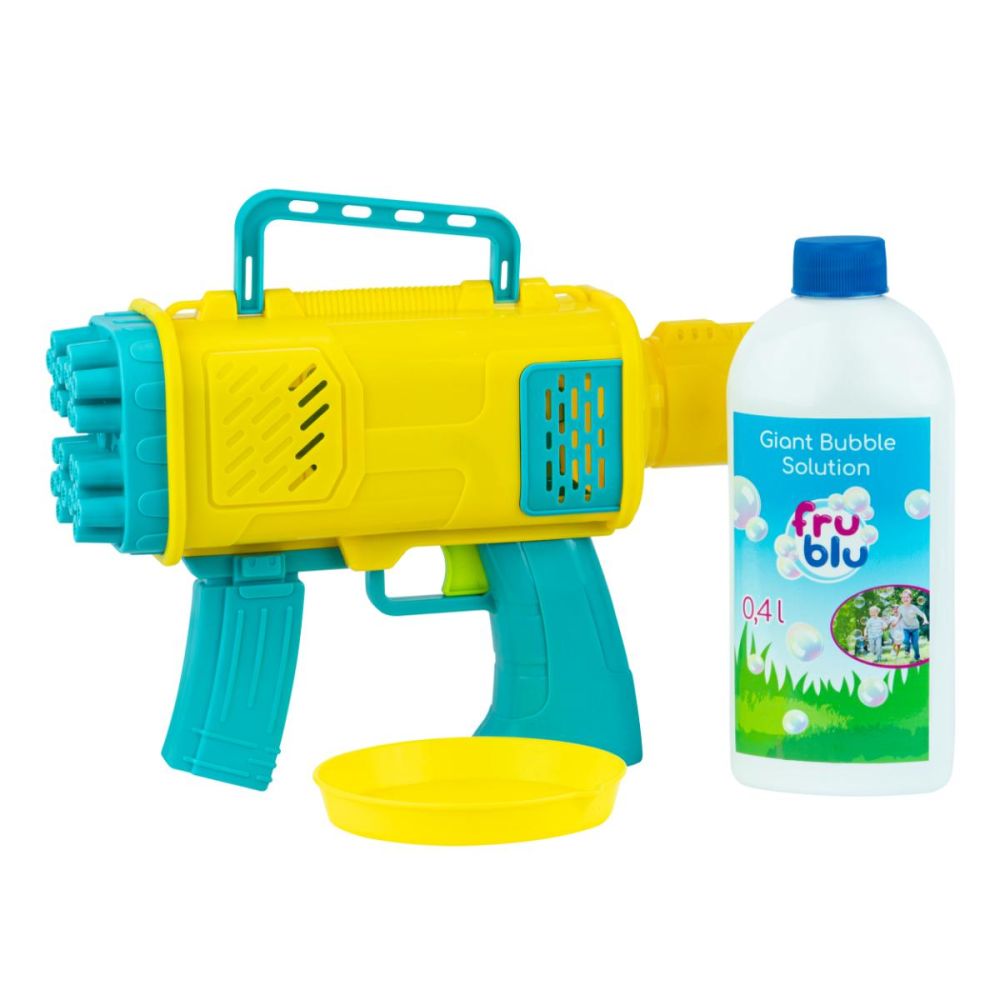 Pistol de facut baloane cu 24 de orificii si solutie, Fru Blu, 0.4 l