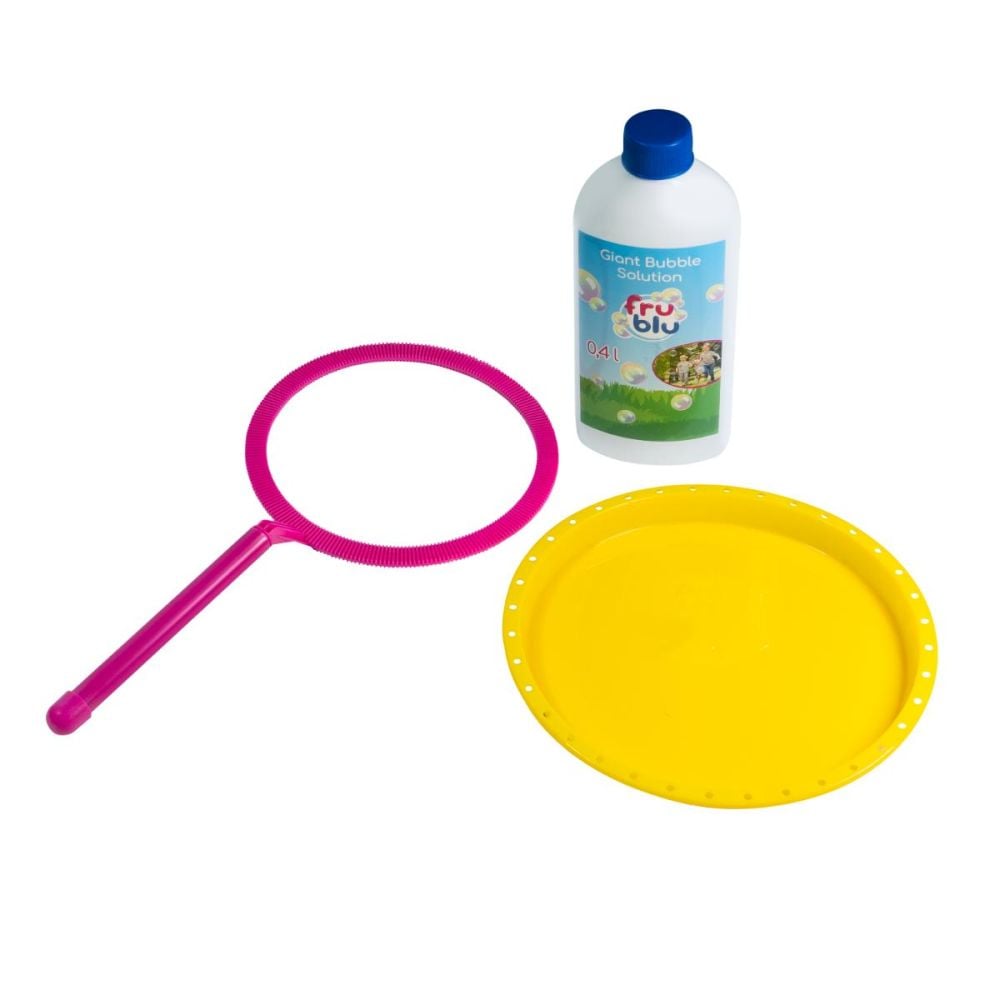 Set baloane de sapun si solutie, Fru Blu, Hoop, 0.4 l