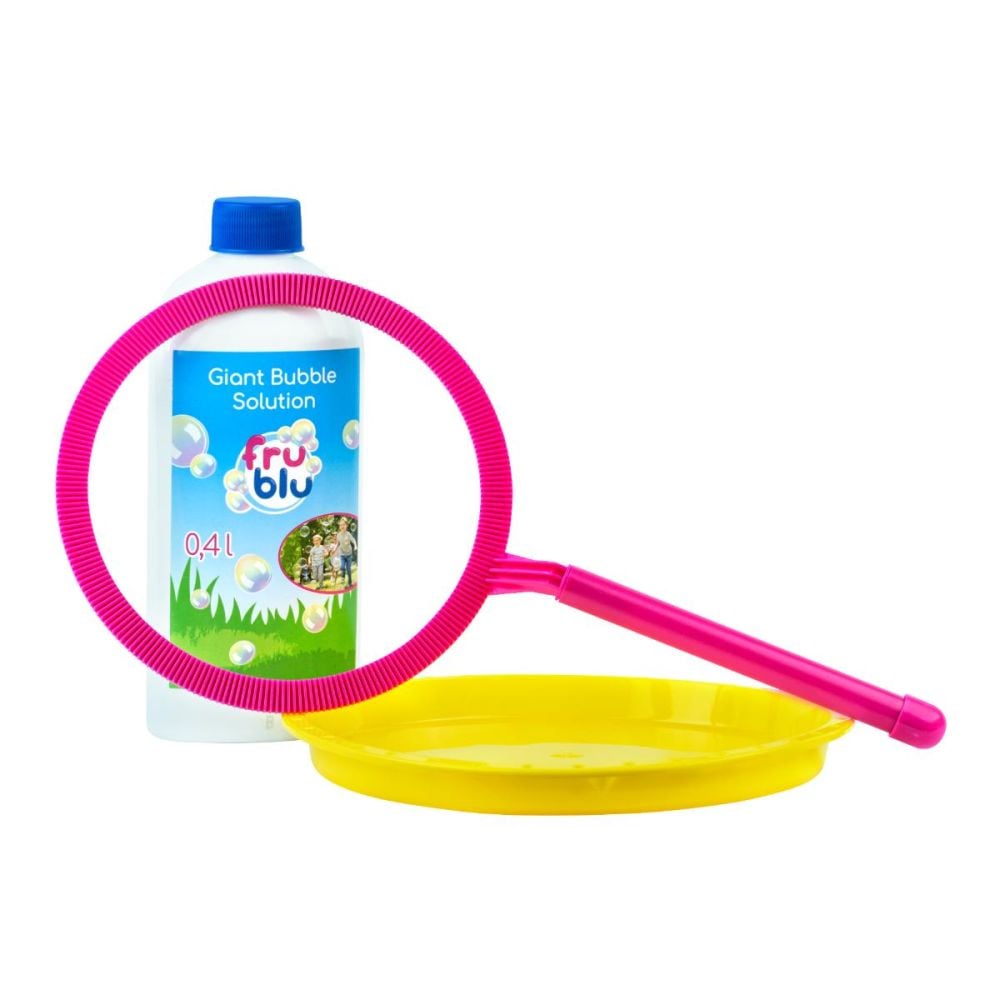 Set baloane de sapun si solutie, Fru Blu, Hoop, 0.4 l