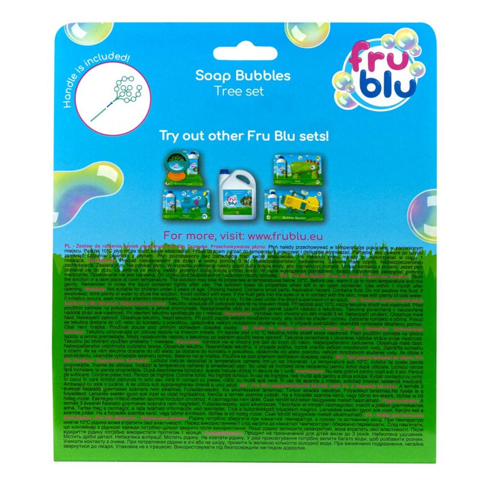 Set baloane de sapun si solutie, Fru Blu, Tree, 0.4 l