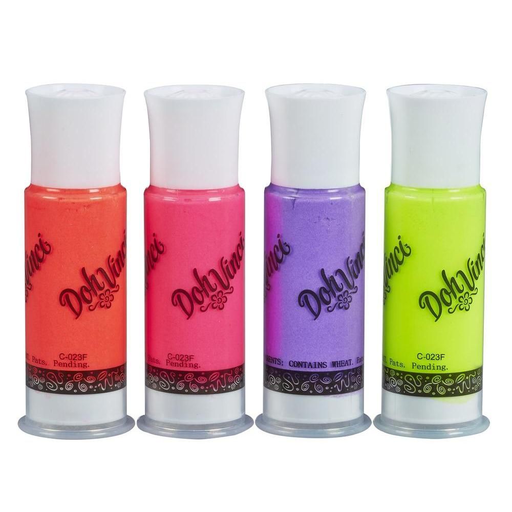 Set 4 tuburi Pasta Speciala Doh-Vinci - Deco Pop Hot