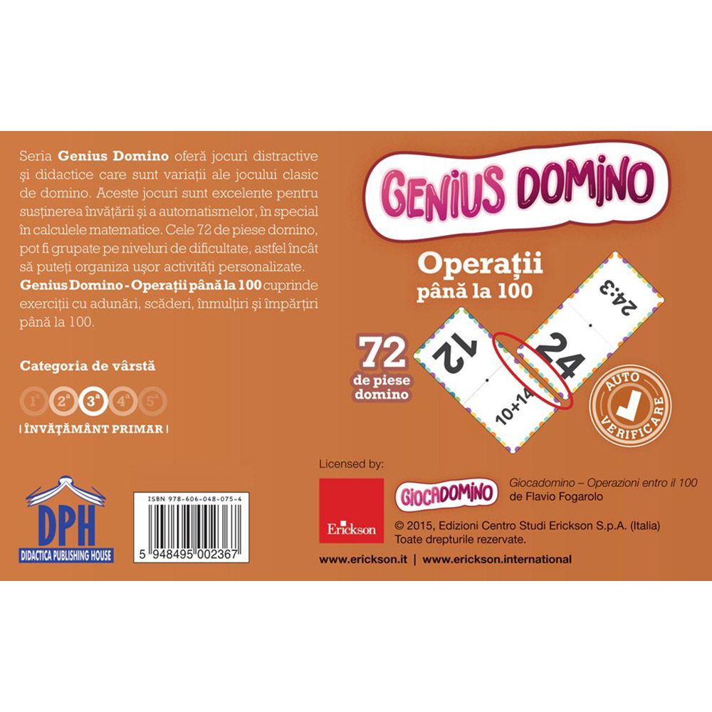 Editura DPH, Genius Domino - Operatii pana la 100