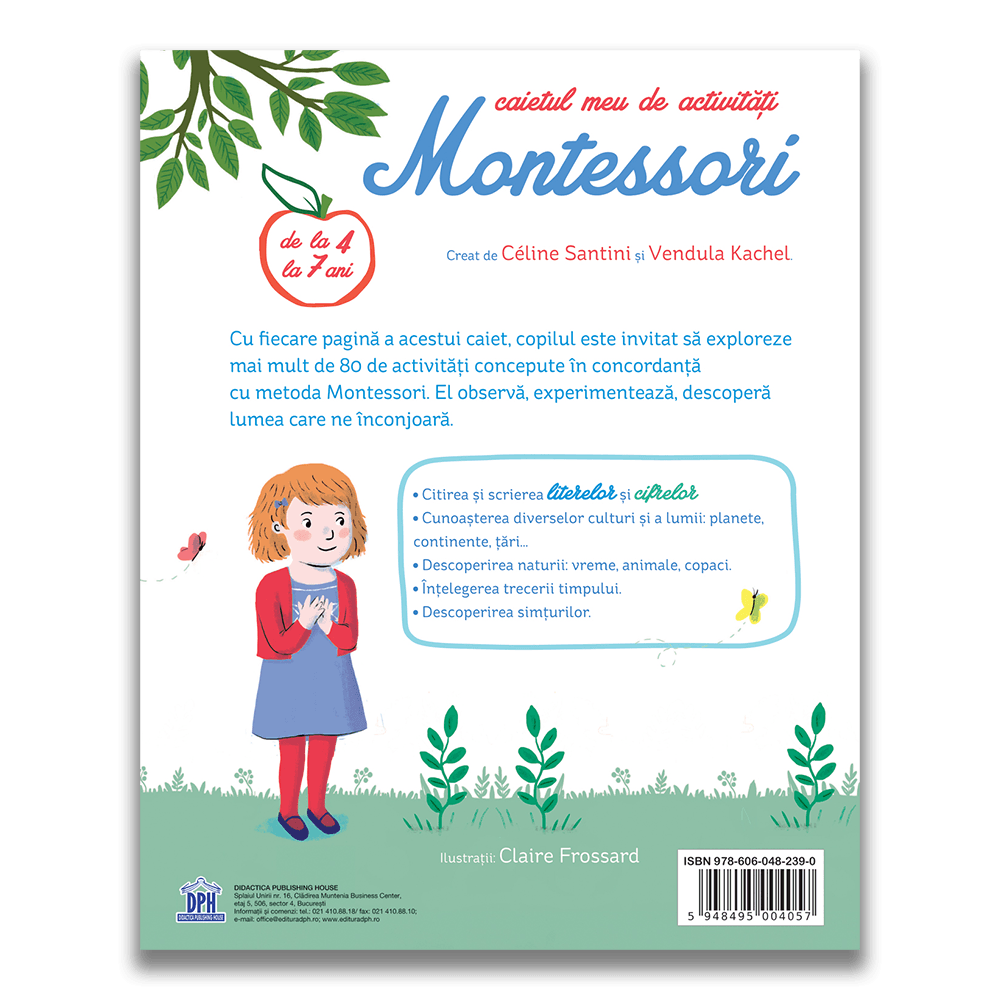 Caietul meu de activitati Montessori, Celine Santini, Vendula Kachel