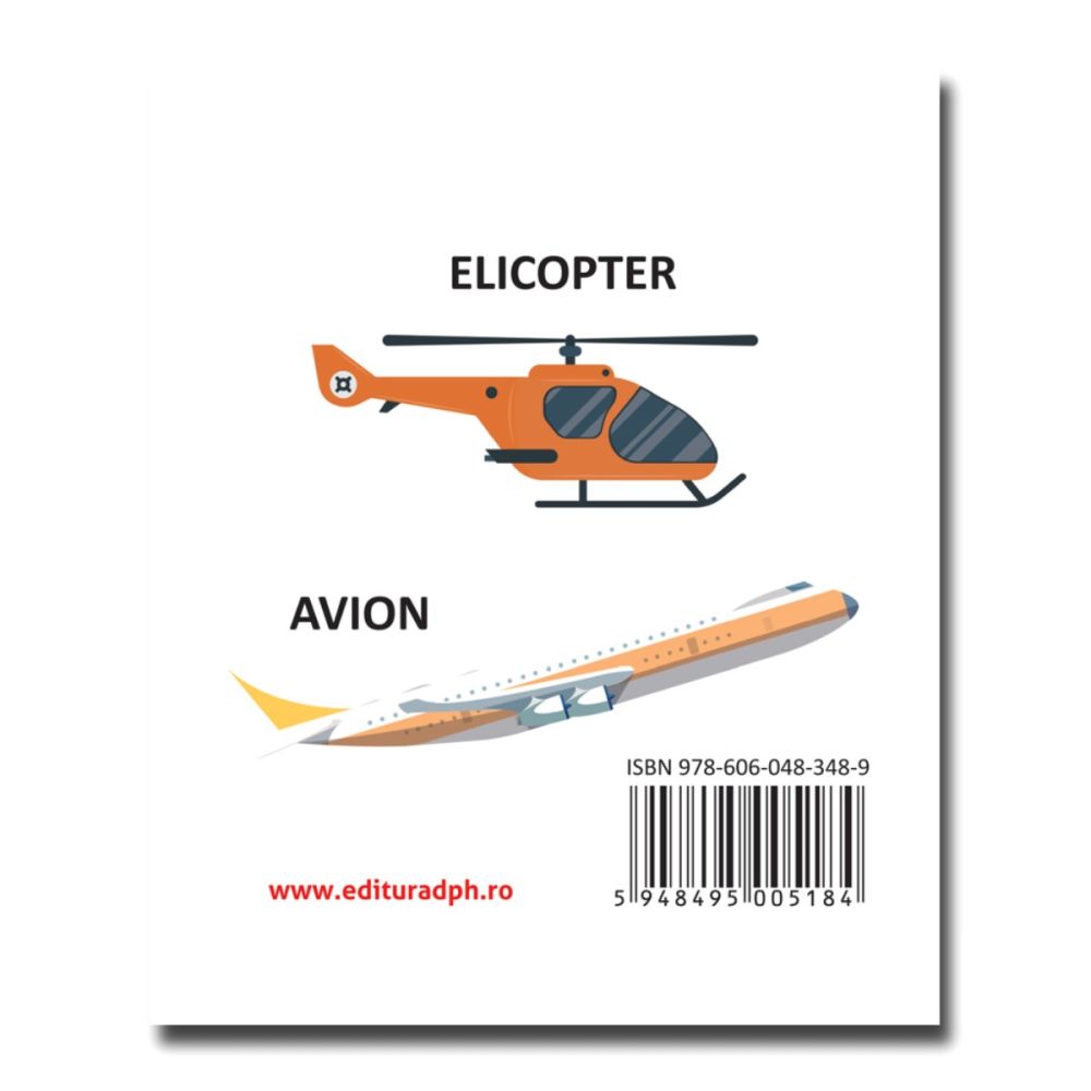 Mijloace de transport, carte pliata