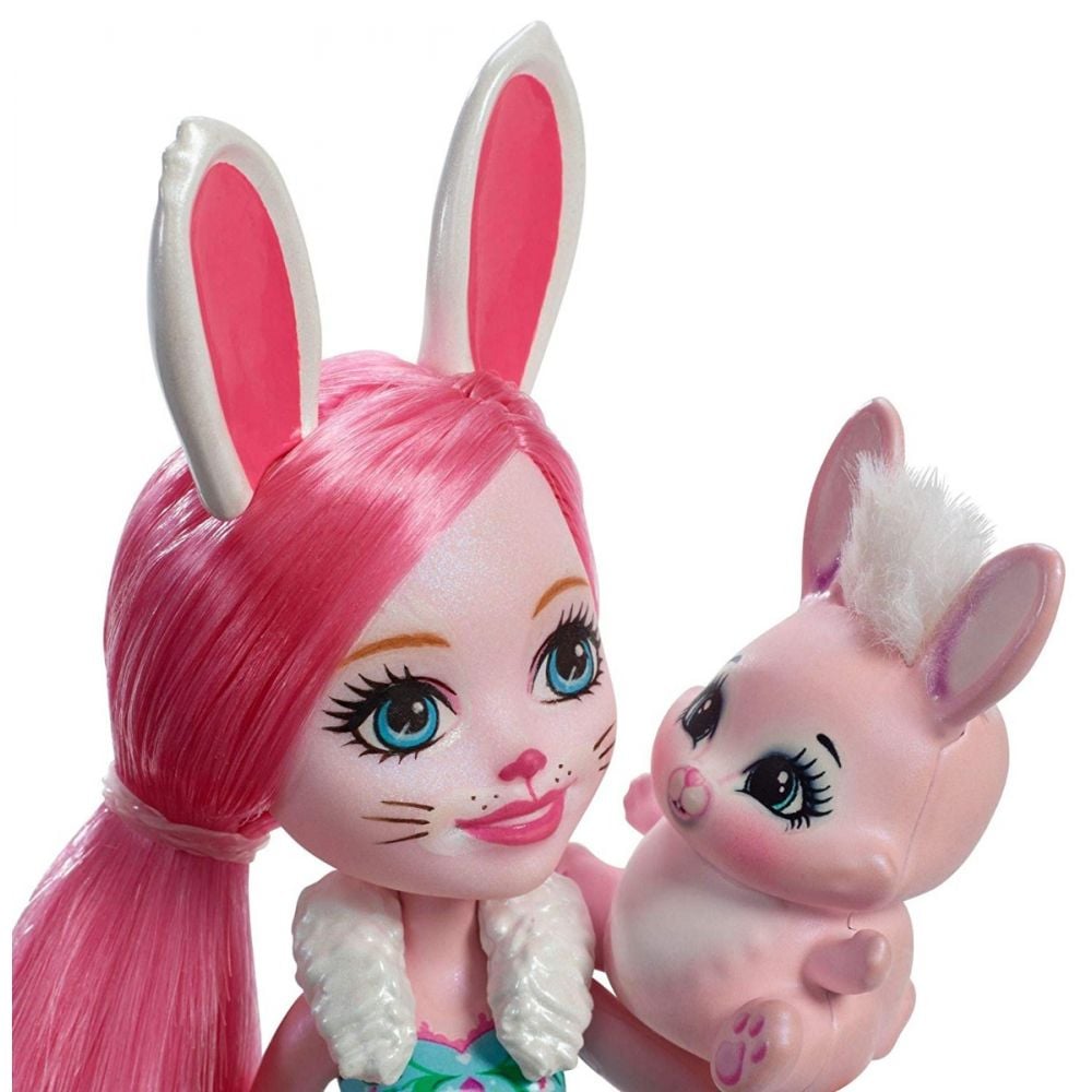 Set papusa cu animalut Mattel Enchantimals, Bree Bunny, DVH88