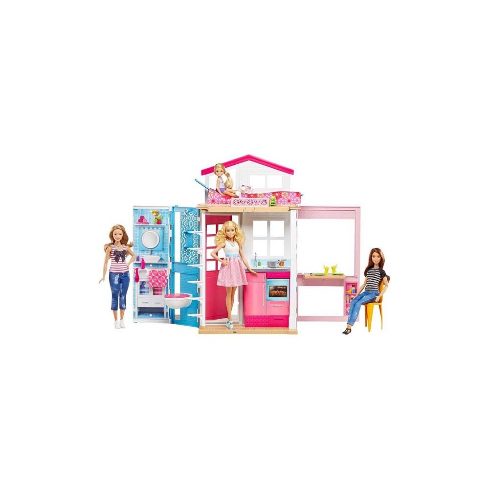 Casa cu doua etaje Barbie Story House Mattel, 76 cm