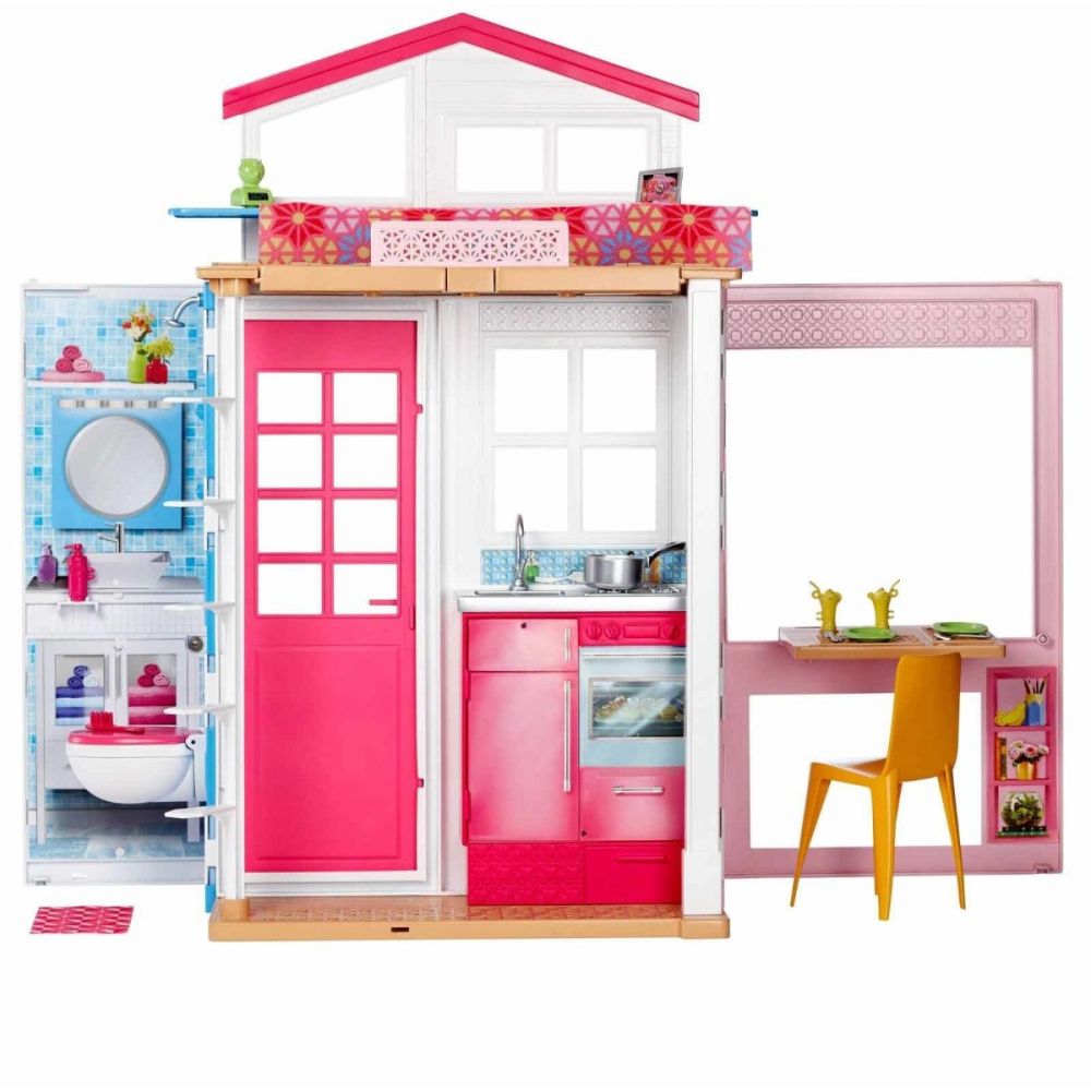 Casa cu doua etaje Barbie Story House Mattel, 76 cm