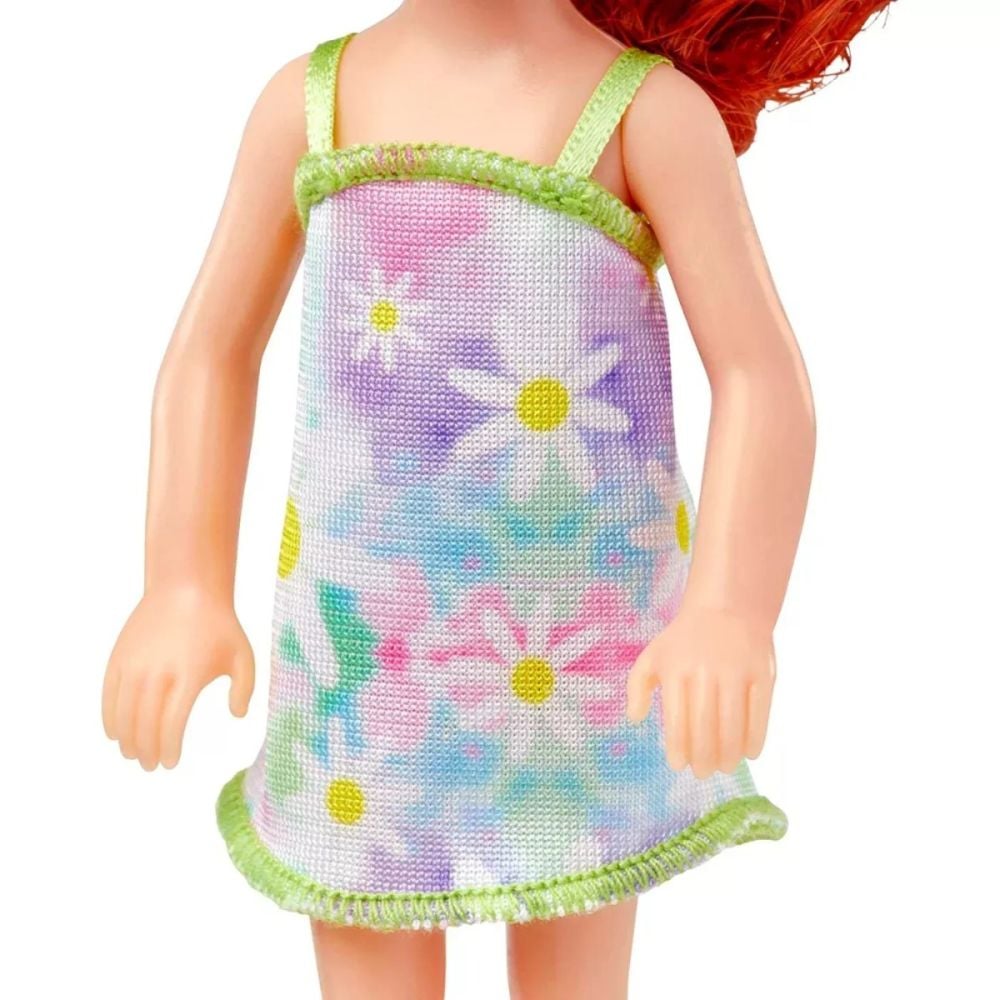 Papusa Barbie Chelsea, Floral Dress, HNY56