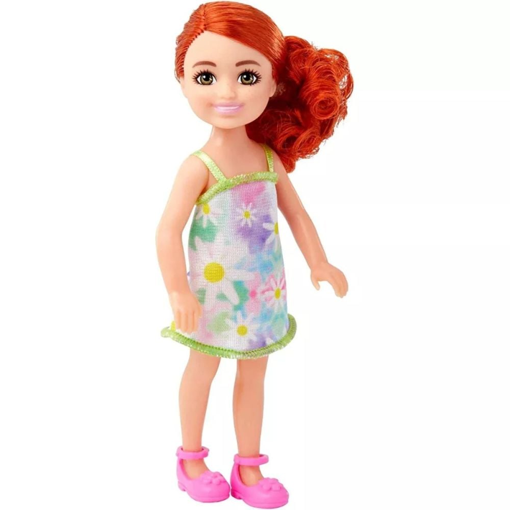 Papusa Barbie Chelsea, Floral Dress, HNY56