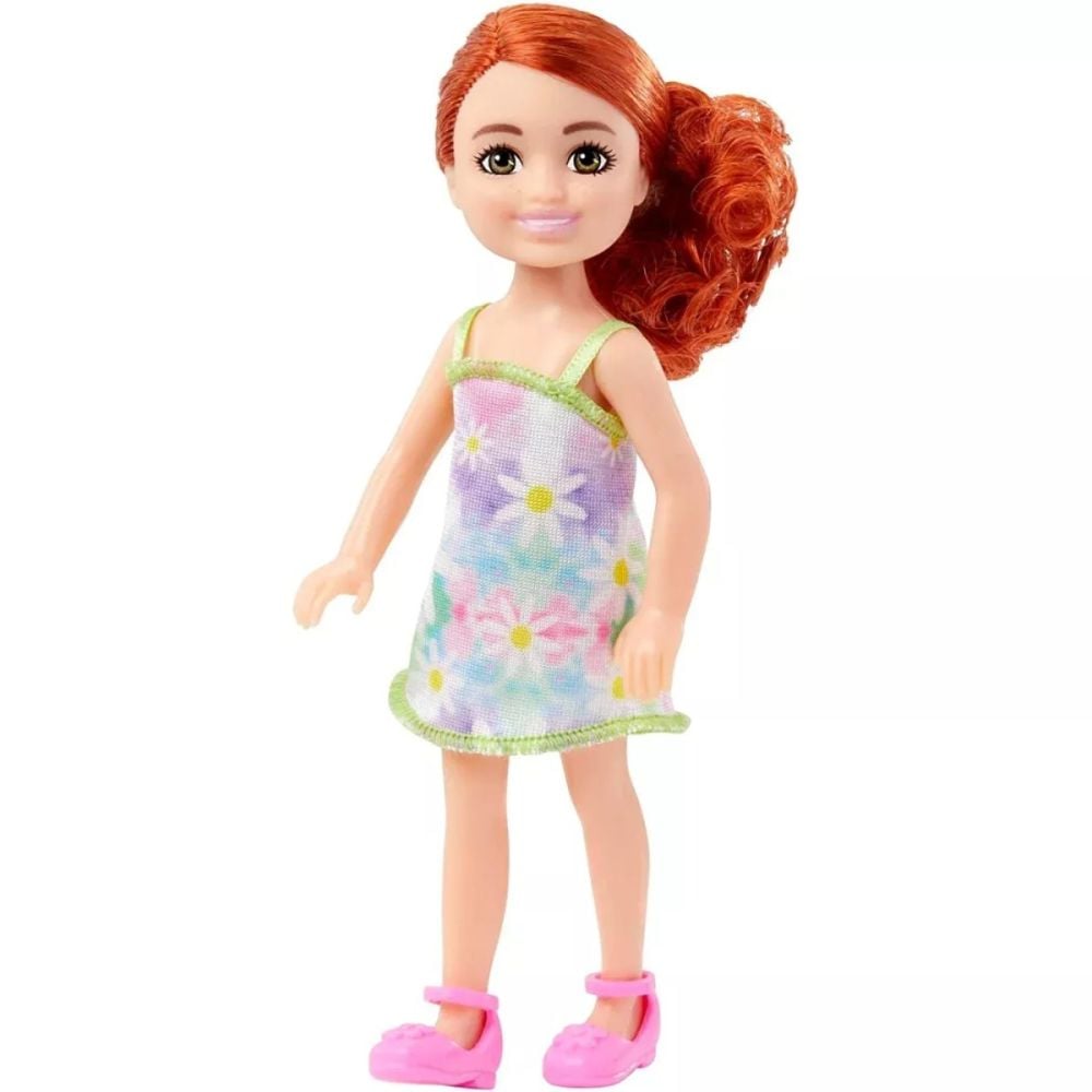 Papusa Barbie Chelsea, Floral Dress, HNY56