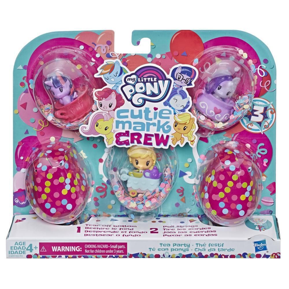 Set mini figurine My Little Pony, Cutie Mark Crew - Tea Party, E3897