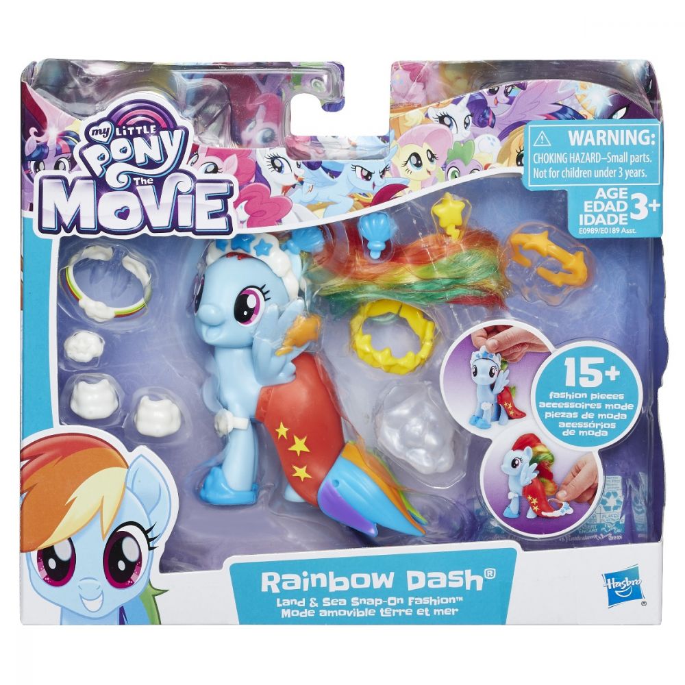 Figurina cu accesorii fashions My Little Pony The Movie - Rainbow Dash