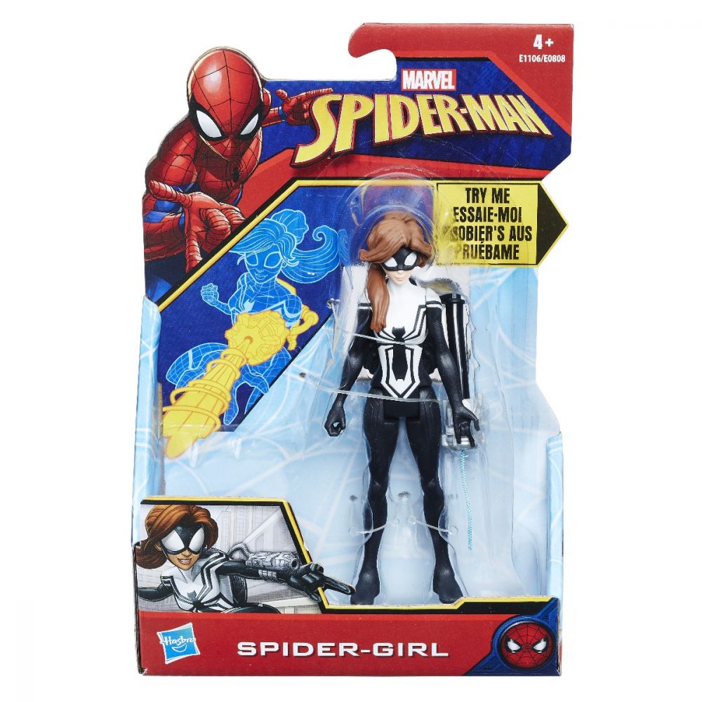 Figurina de actiune SpiderMan Quick Shot, Spider-Girl , 15 cm 