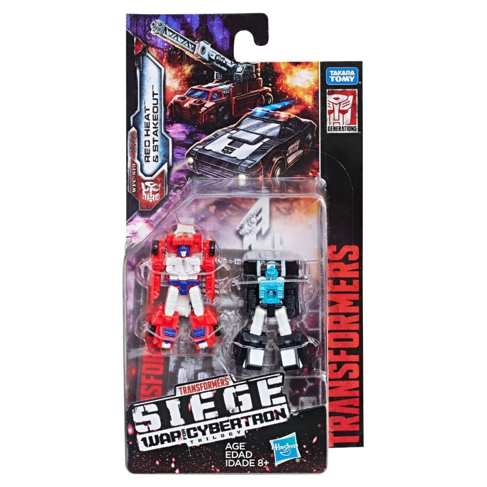 Figurina Transformers Micromaster WFC, Red Heat, Stakeout, E3562