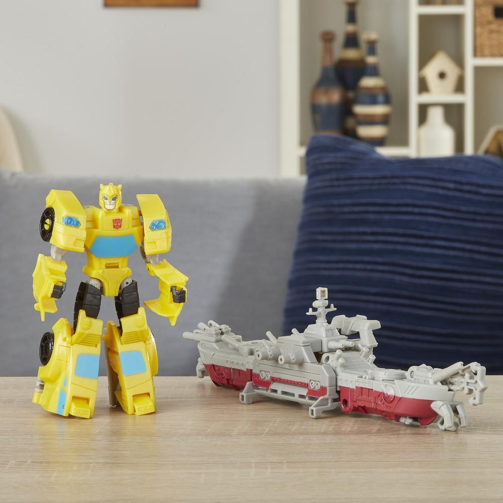 Figurina Transformers Cyberverse Spark Armor, Bumblebee, Ocean Storm, E4329