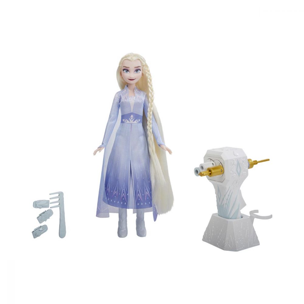 Papusa Elsa cu accesorii de coafat Disney Frozen 2