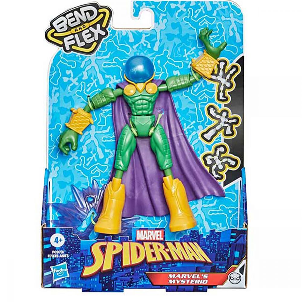 Figurina flexibila Spiderman Bend and Flex, Mysterio F0973