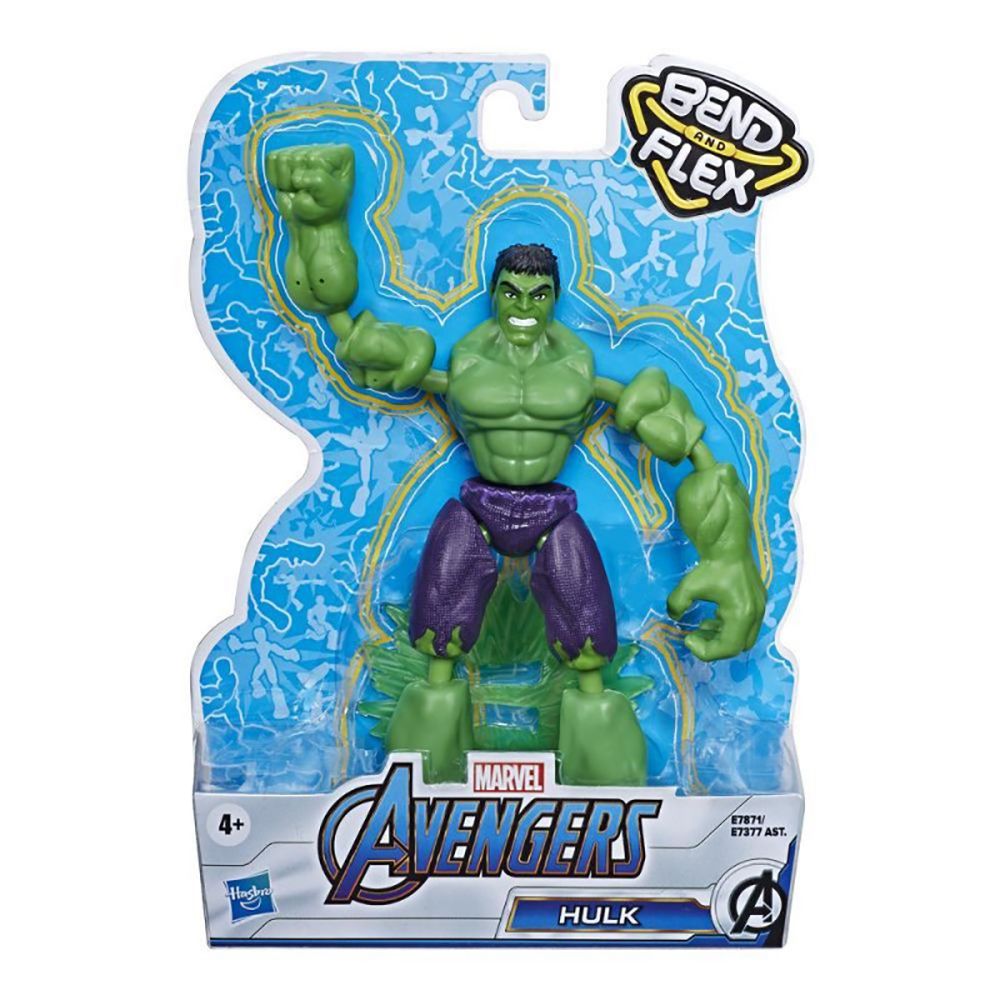Figurina flexibila Avengers Bend and Flex, Hulk (E7871)