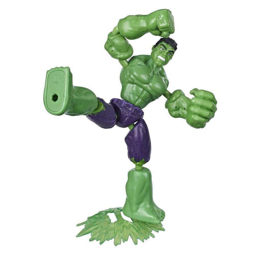 Figurina flexibila Avengers Bend and Flex, Hulk (E7871)