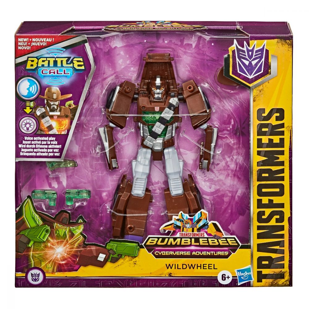 Figurina Transformers Cyberverse Adventures, Battle Call, Wildwheel, E8374