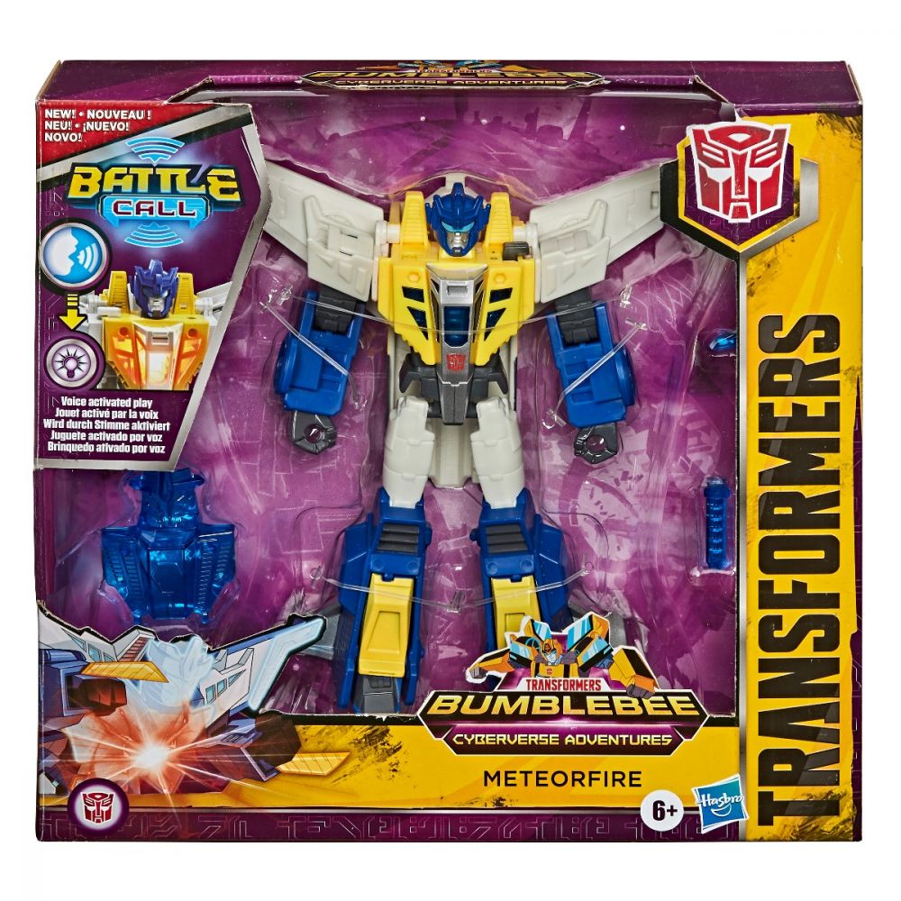 Figurina Transformers Cyberverse Adventures, Battle Call, Meteor Fire, E8375