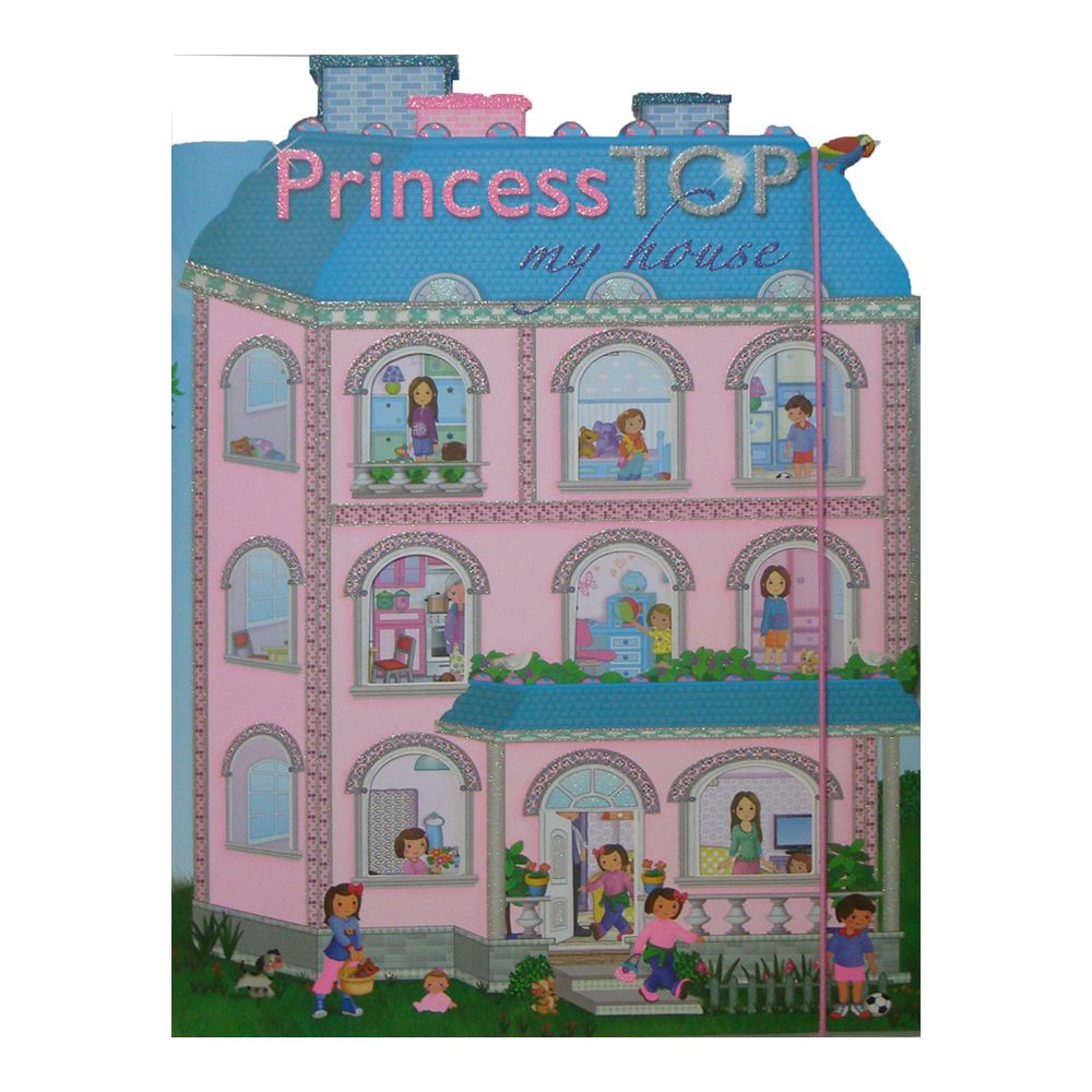 Carte cu stickere Girasol, Princess TOP - My house, albastru