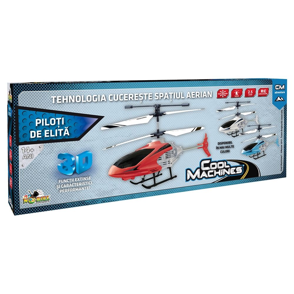 Elicopter 3D cu telecomanda Cool Machines Noriel, rosu